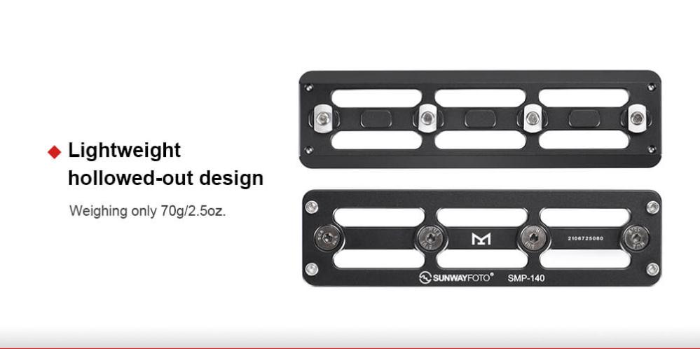  Sunwayfoto SMP-140 Adapterplatta för Arca och M-LOK