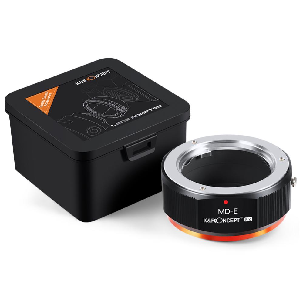  K&F Concept Objektivadapter Pro till Minolta MD objektiv för Sony E kamerahus