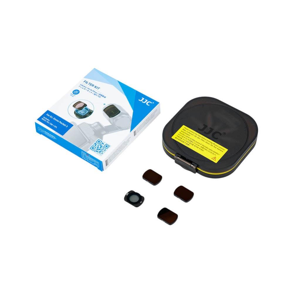  JJC suodatinpaketti ND16 ND64 ND256 CPL DJI Osmo Pocket 3:lle