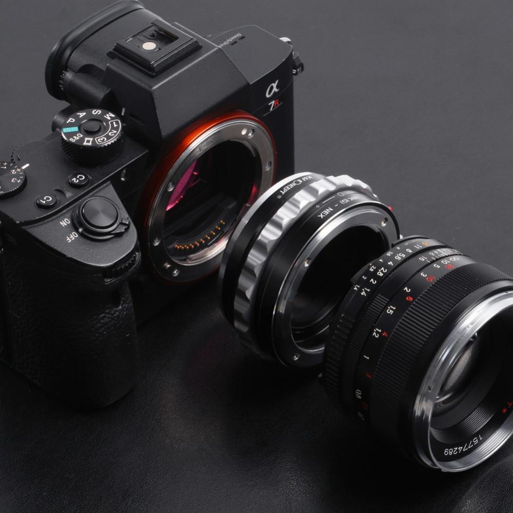  K&F Concept Objektivadapter till Nikon G objektiv för Sony E kamerahus