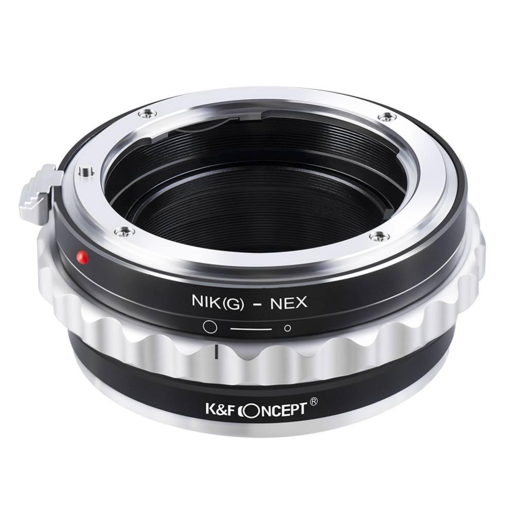  K&F Concept Objektivadapter till Nikon G objektiv för Sony E kamerahus