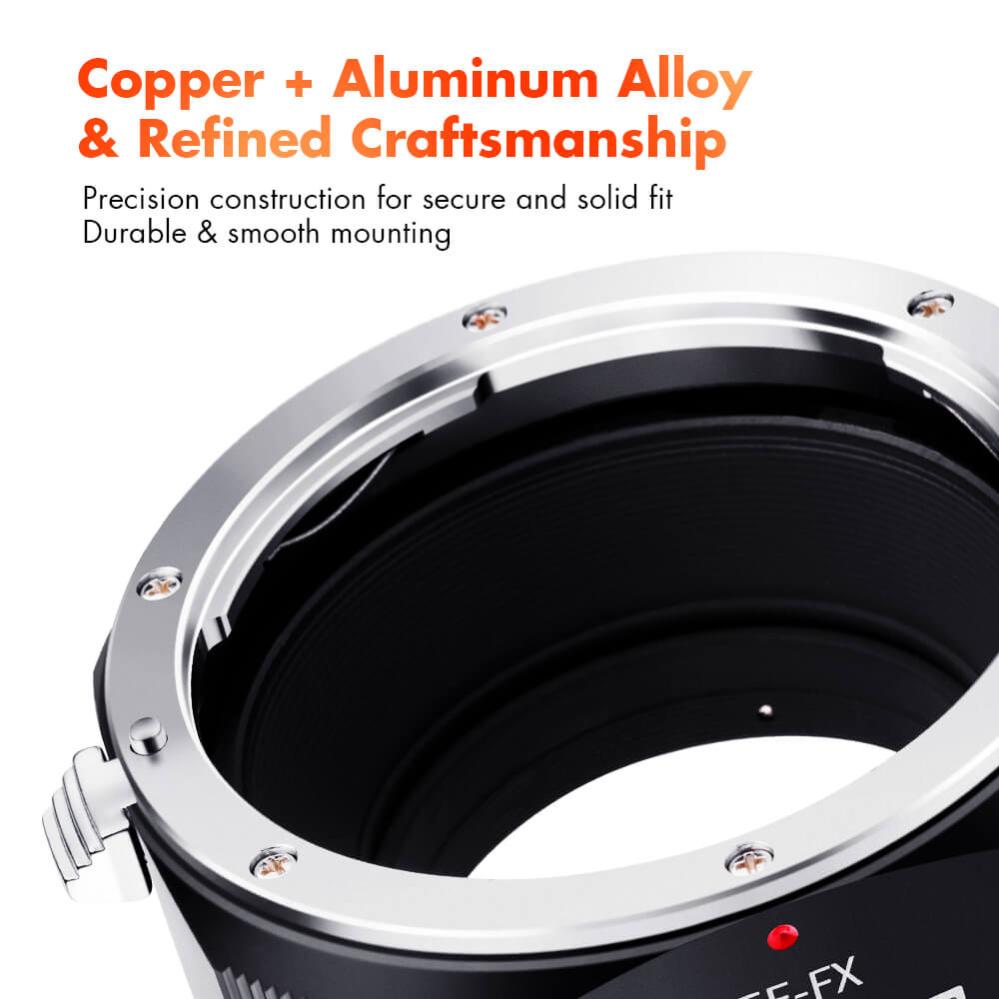  K&F objektivadapter v2 till Canon EF/EF-S objektiv för Fujifilm X kamerahus