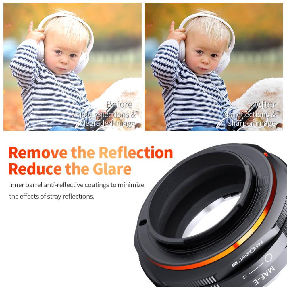  K&F Concept Objektivadapter v2 till Minolta AF objektiv för Sony E kamerahus