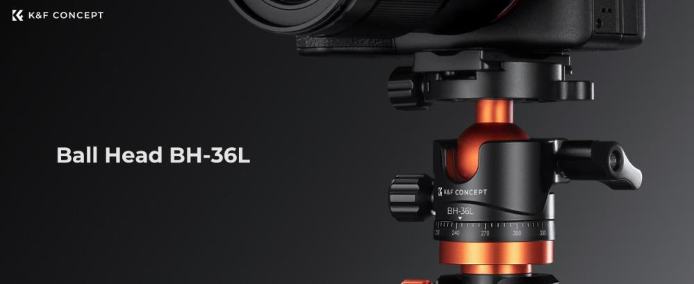  K&F Concept Kulhuvud med panoramaindexering för kamerastativ 16kg