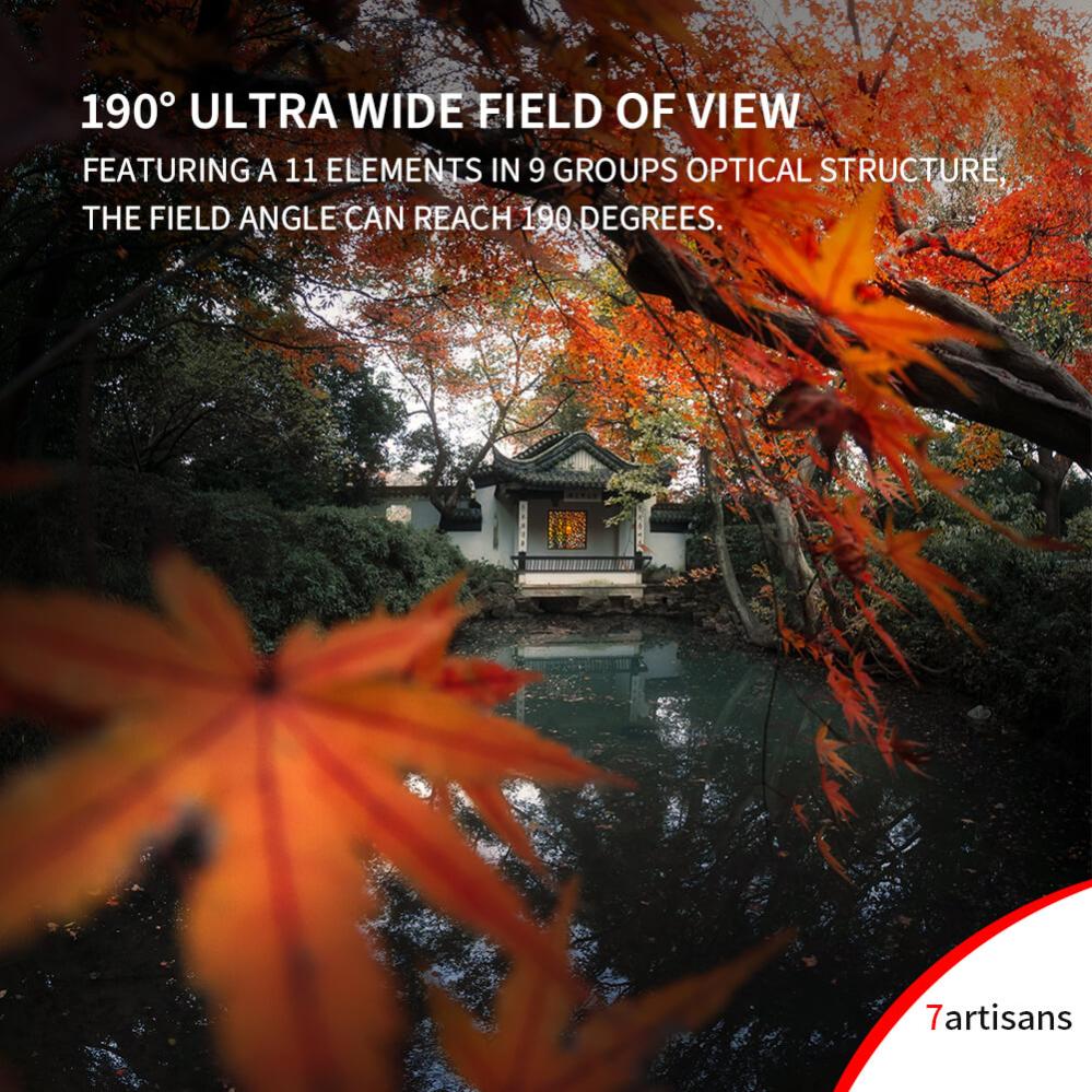  7Artisans 7,5mm f/2.8 II Fisheye för Micro 4/3