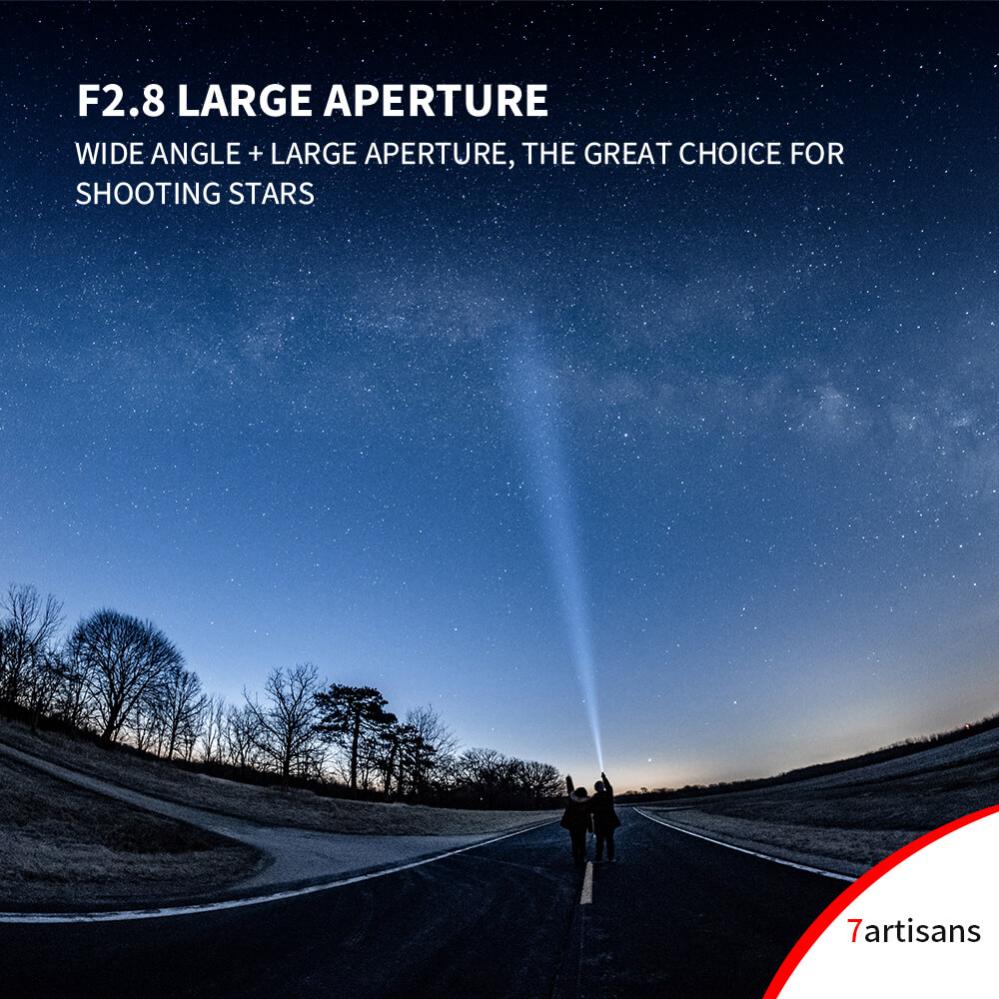  7Artisans 7,5mm f/2.8 II Fisheye för Micro 4/3