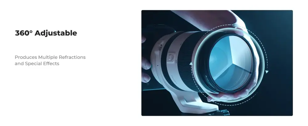  K&F Concept Kaleidoskooppisuodatin 58 mm – Kolmiomainen prismasuodatin Kamda – nopea toimitus ja turvallinen verkkokauppa
