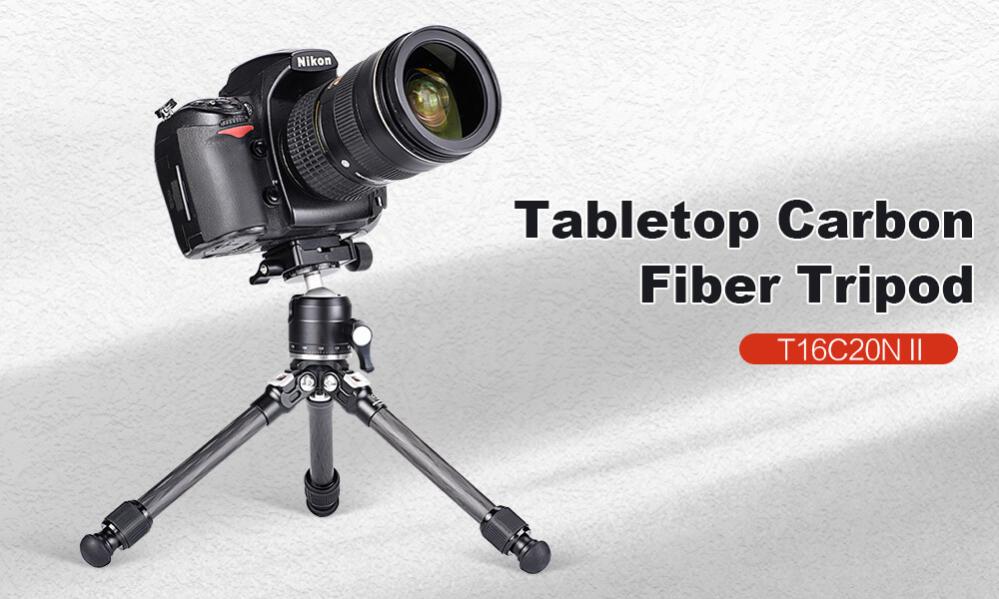  Sunwayfoto T16C20N II Ministativ av kolfiber justerbart 41-275mm