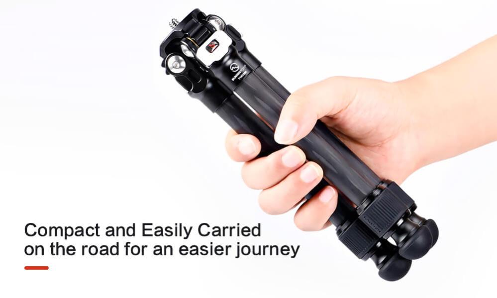  Sunwayfoto T16C20N II Ministativ av kolfiber justerbart 41-275mm