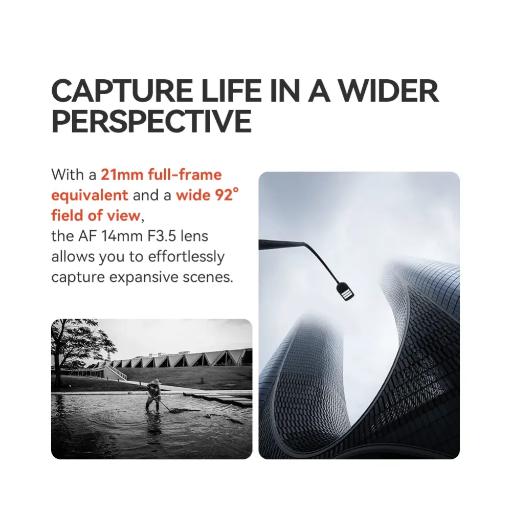  TTArtisan AF 14mm f/3,5 Vidvinkel för Sony E (APS-C)