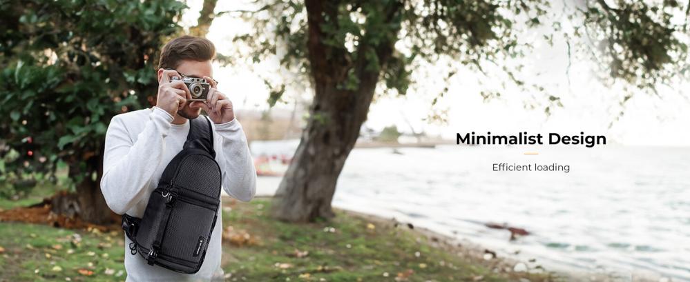  K&F Concept Kameraväska Sling 10L - Skydda Systemkameror & Objektiv