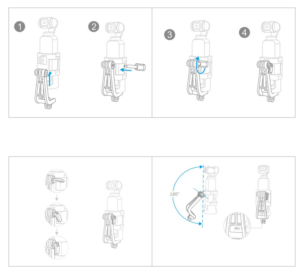  Adapterikiinnike DJI Osmo Pocketille GoPro-yhteensopivuudella Kamda – nopea toimitus ja turvallinen verkkokauppa