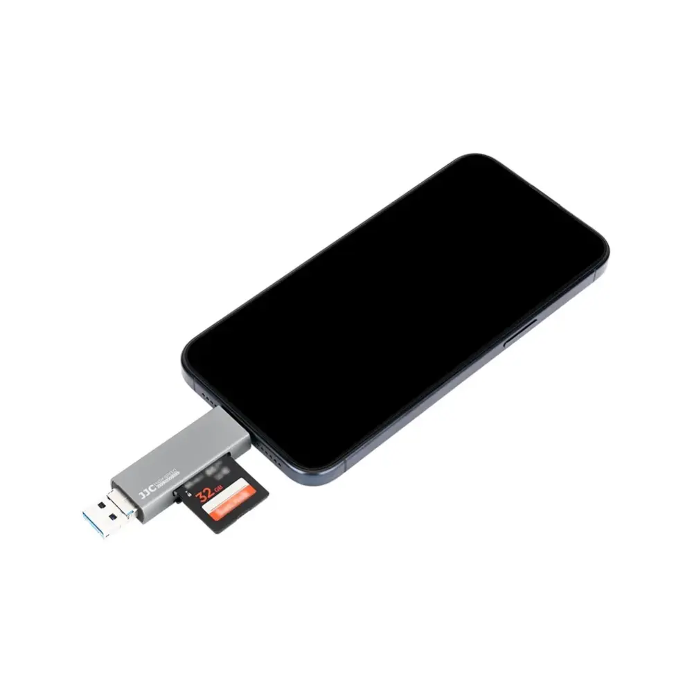  JJC CR-UTC3II USB 3.0 -muistikortinlukija SD- & microSD-korteille Kamda – nopea toimitus ja turvallinen verkkokauppa