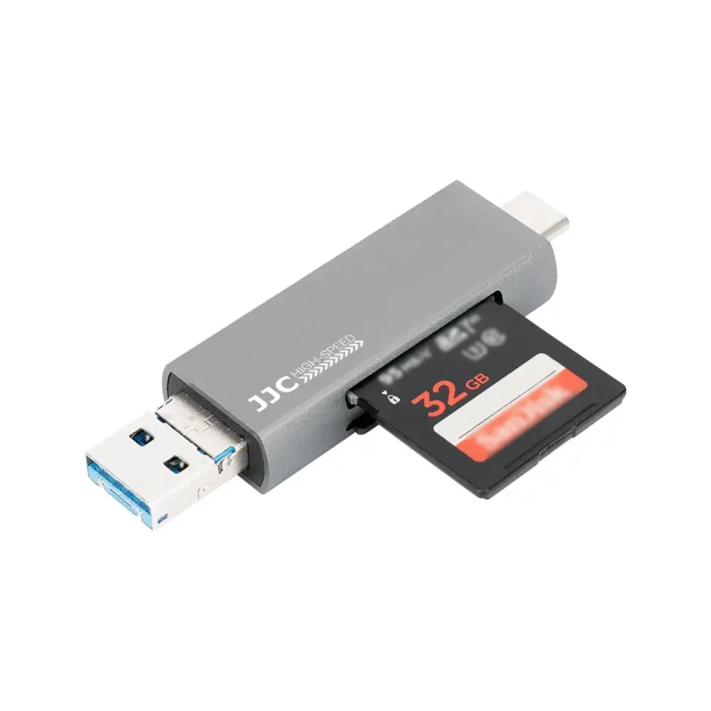  JJC CR-UTC3II USB 3.0 -muistikortinlukija SD- & microSD-korteille Kamda – nopea toimitus ja turvallinen verkkokauppa