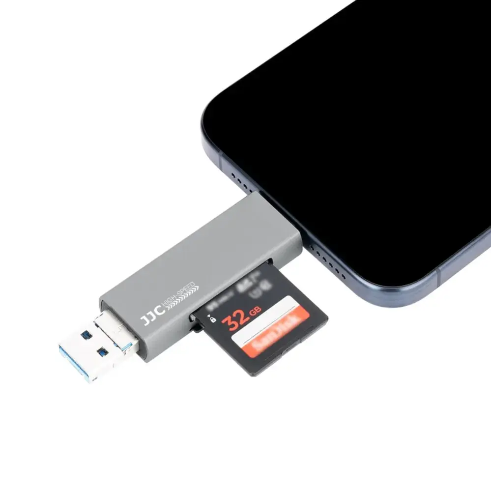  JJC CR-UTC3II USB 3.0 -muistikortinlukija SD- & microSD-korteille Kamda – nopea toimitus ja turvallinen verkkokauppa