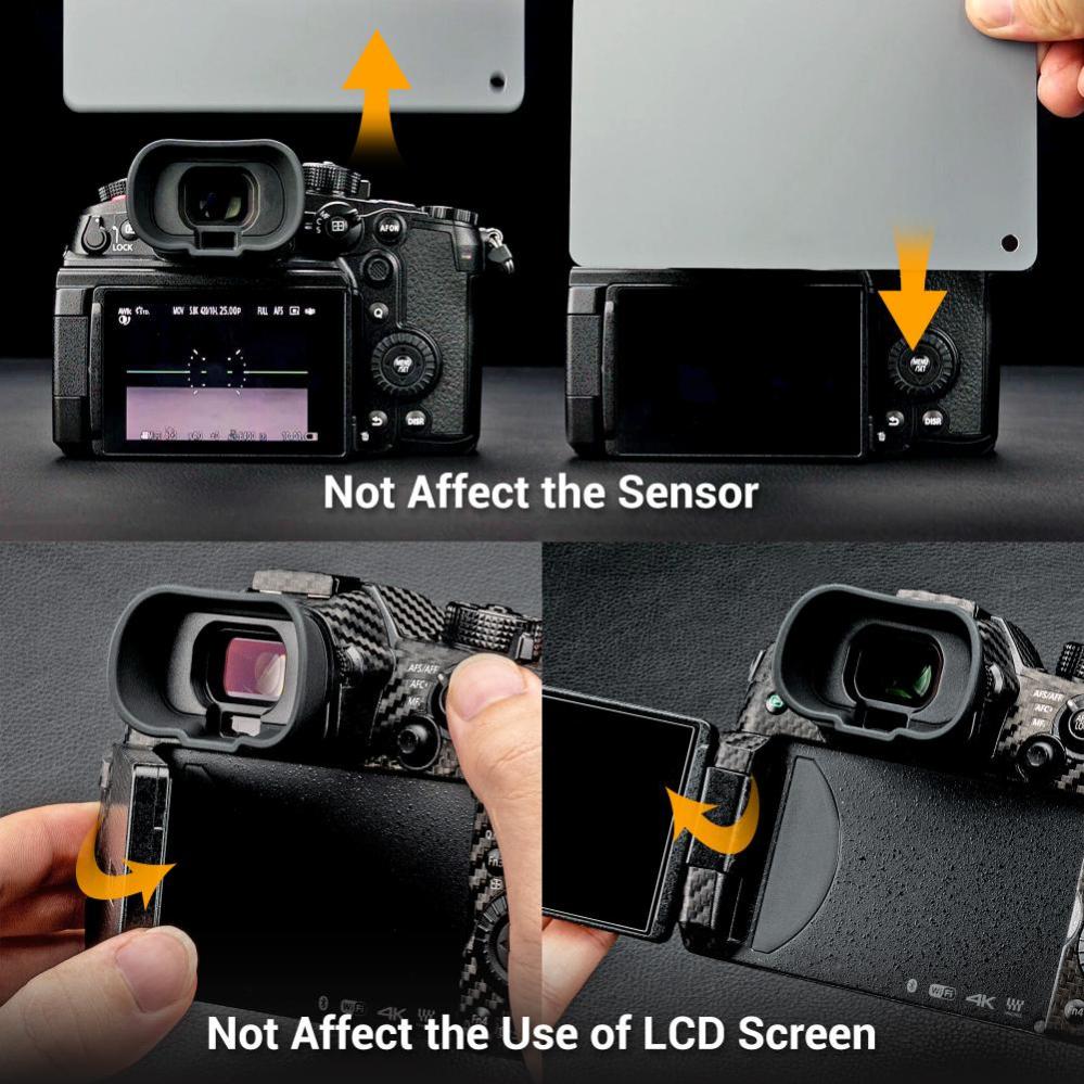  Kiwifotos pitkä silmäsuppilo Panasonic DC-GH6-, GH5S- ja GH5 -kameroille