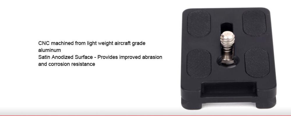  Sunwayfoto DP-60R Snabbplatta 60mm Arca Swiss