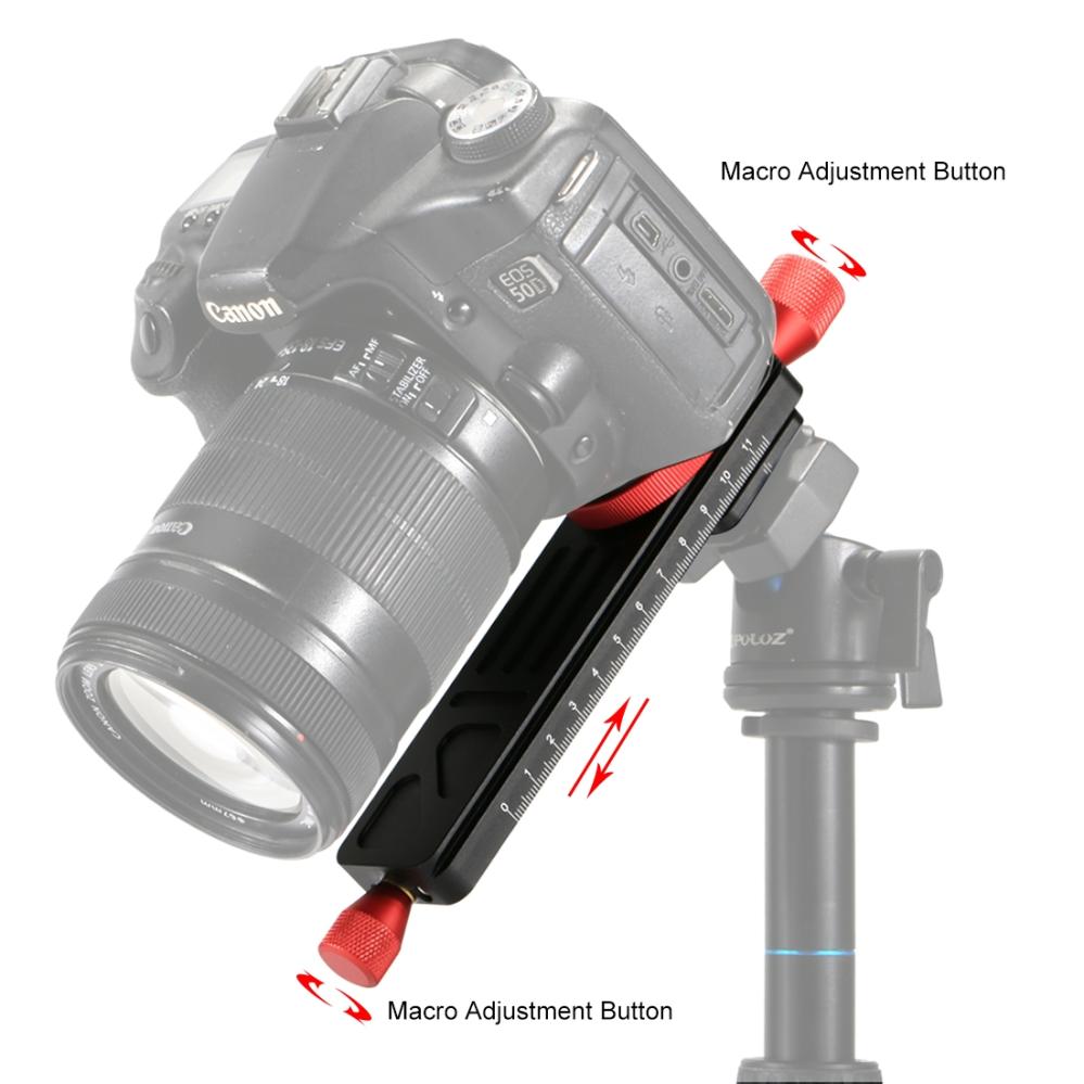  Puluz Makroplatta med skjutreglage för närbildsfotografering