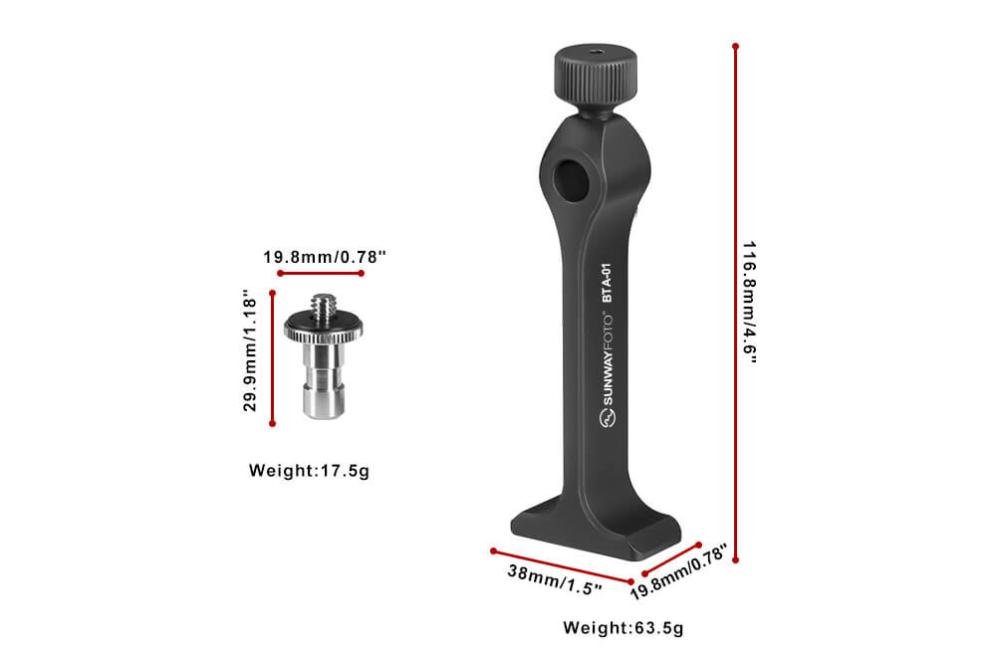  Sunwayfoto BTA-01 Stativdapter för kikare Arca Swiss