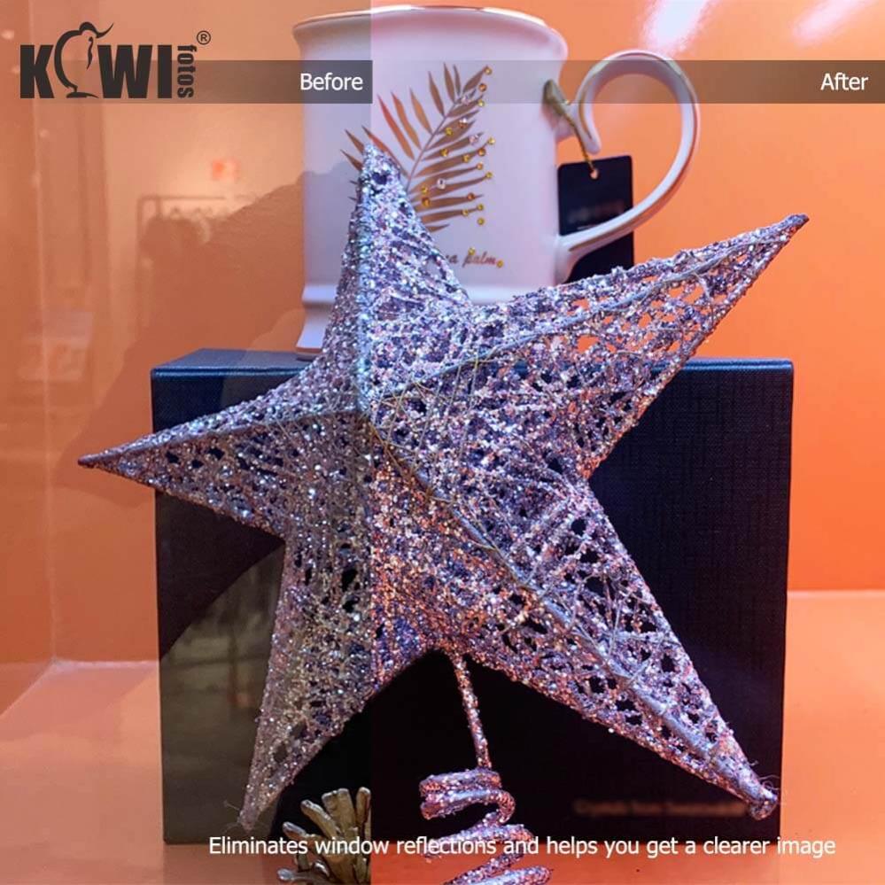  Kiwifotos Mobilhållare med motljusskydd för kamerastativ