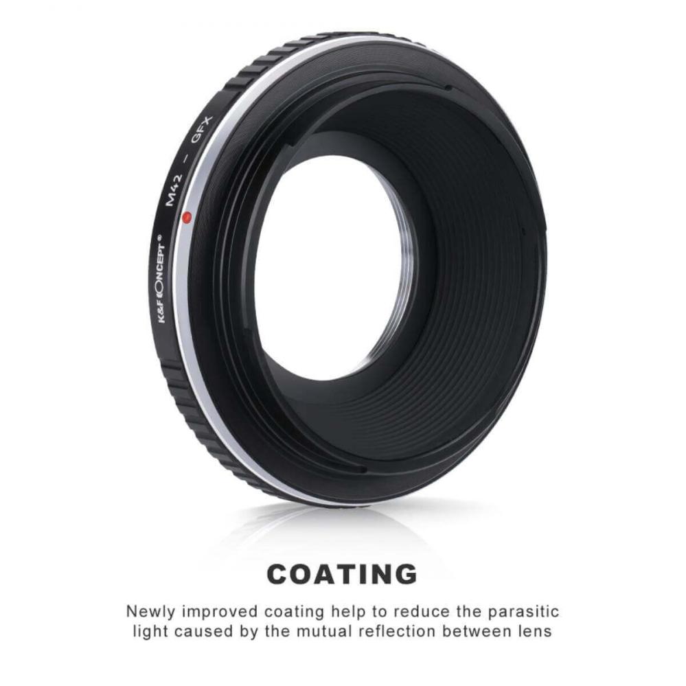  K&F Concept Objektivadapter till M42 objektiv för Fujifilm GFX kamerahus