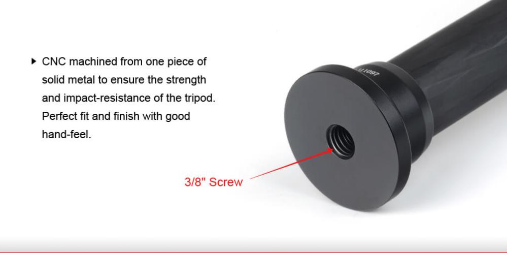  Sunwayfoto Stativförlängare 24-41cm av kolfiber