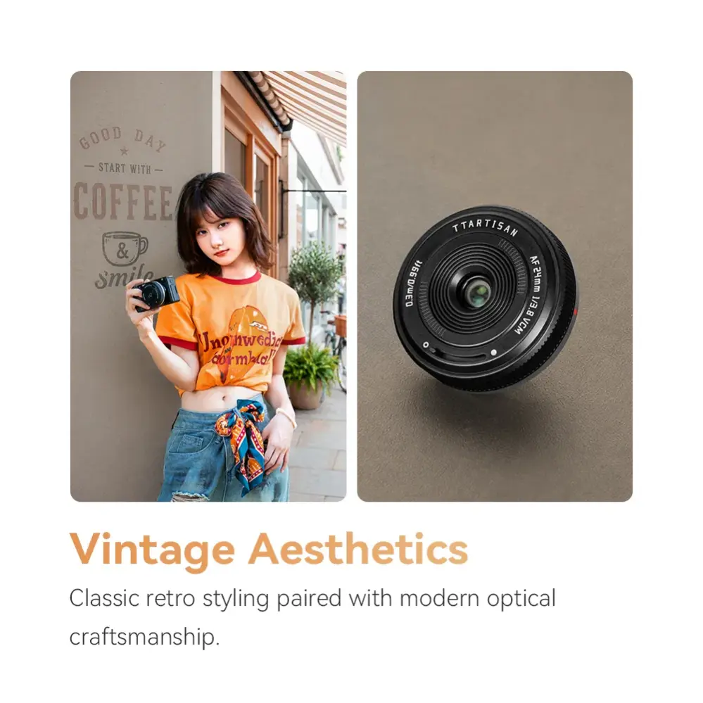  TTArtisan AF 24mm f/3.8 Mini Sony E -täyskennolle Kamda – nopea toimitus ja turvallinen verkkokauppa