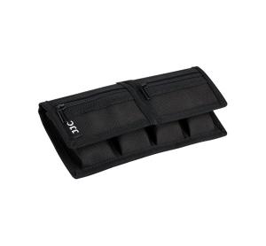  JJC fodral f&ouml;r 4 kamerabatterier och 4 minneskort (SD, XQD, CF).