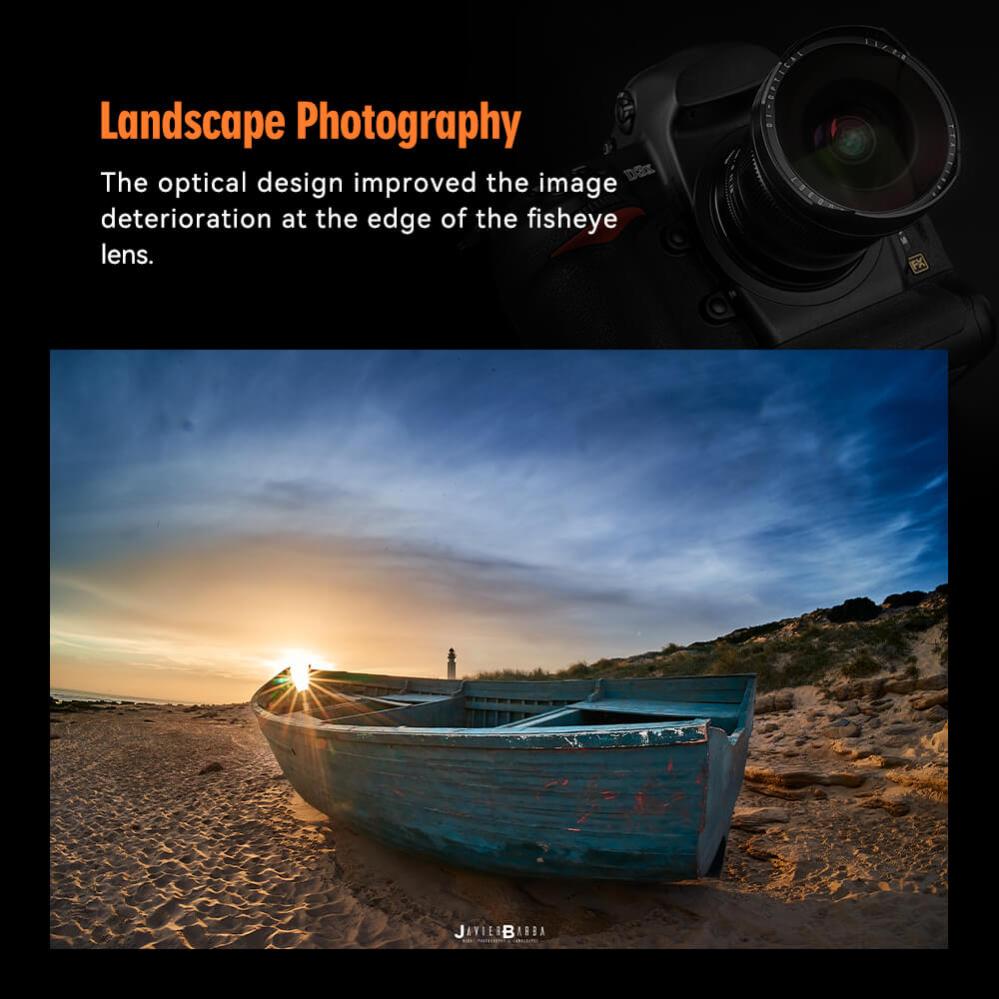  TTArtisan 11mm f/2,8 Fisheye Nikon Z -kameroille (täyskenno)