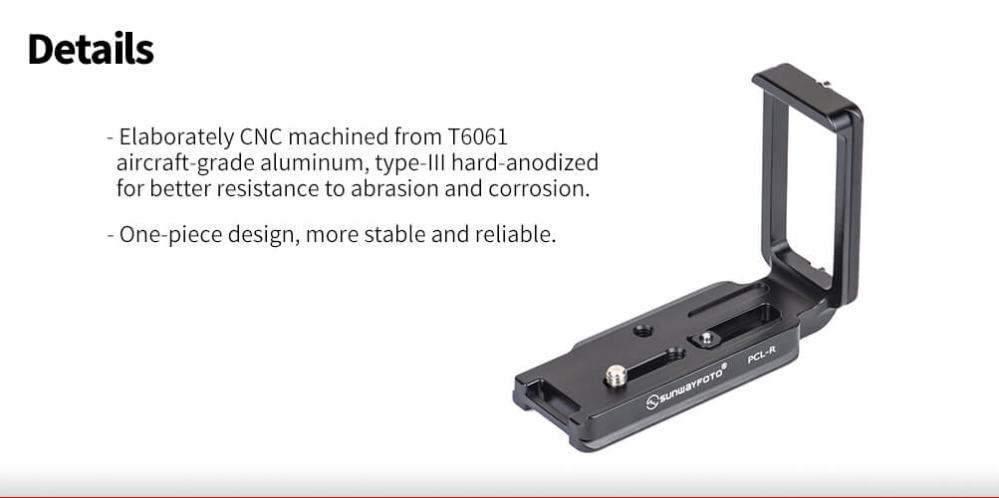  Sunwayfoto L-Bracket för Canon EOS R