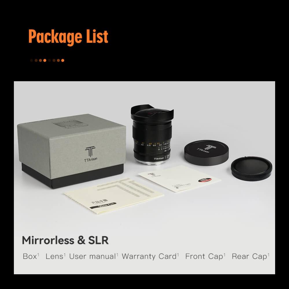  TTArtisan 11mm f/2,8 Fisheye Canon EF (täyskenno)