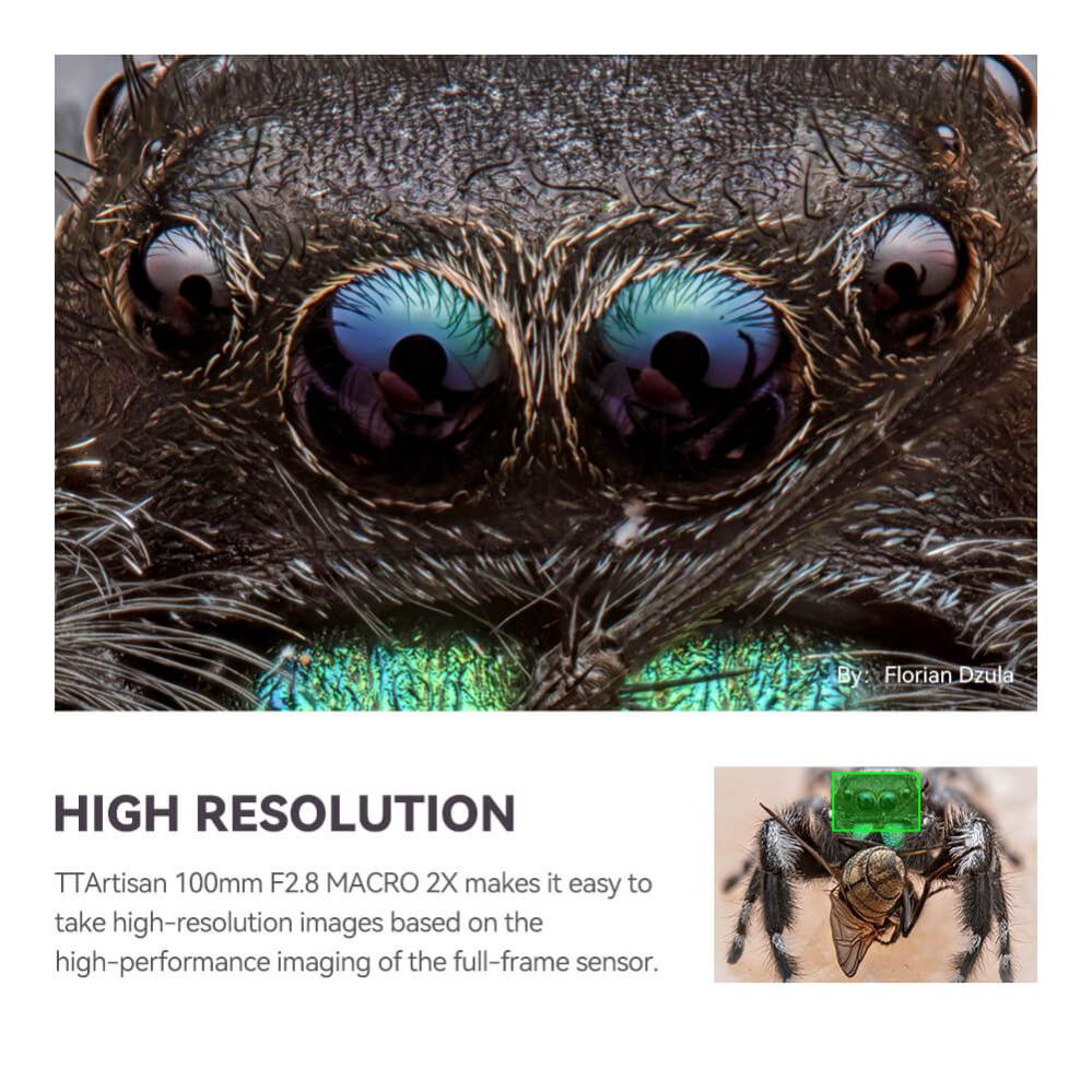  TTArtisan 100mm f/2,8 Makro 2x Nikon F -kameroille (täyskenno)