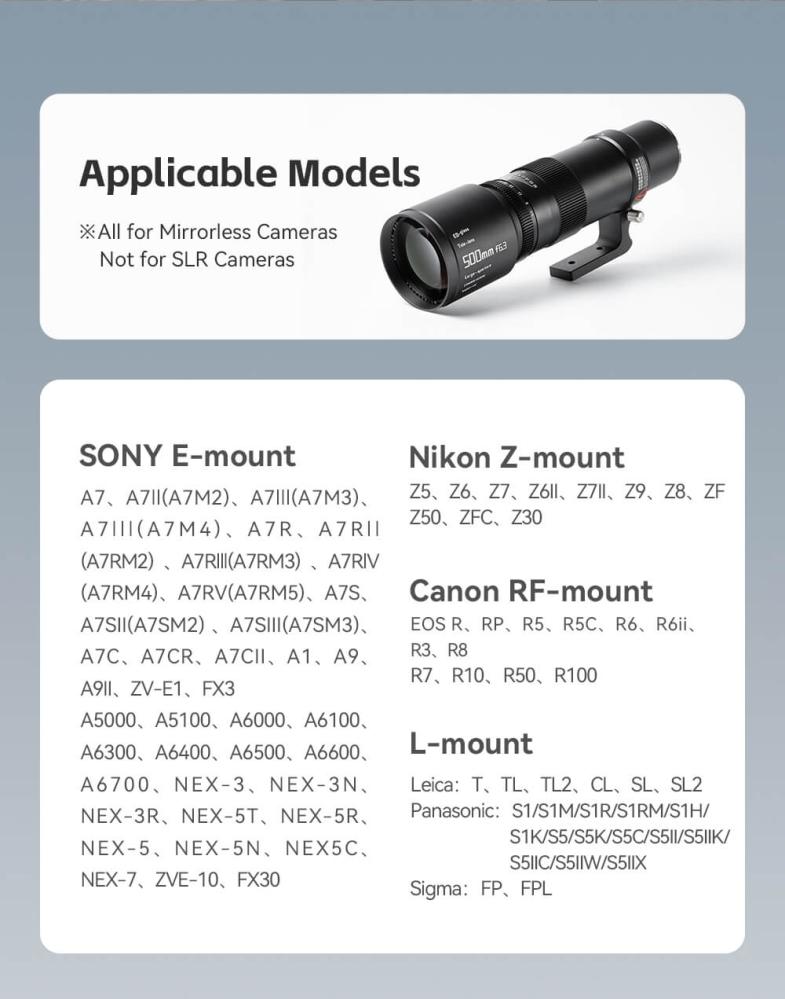  TTArtisan 500mm f/6,3 Leica L -täyskennoille Kamda – nopea toimitus ja turvallinen verkkokauppa