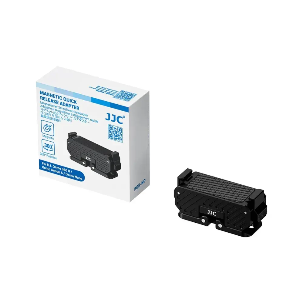  JJC RQR-NO magneettinen pikakiinnike 360° DJI Osmo 360 II, Action 6 & Nano Kamda – nopea toimitus ja turvallinen verkkokauppa