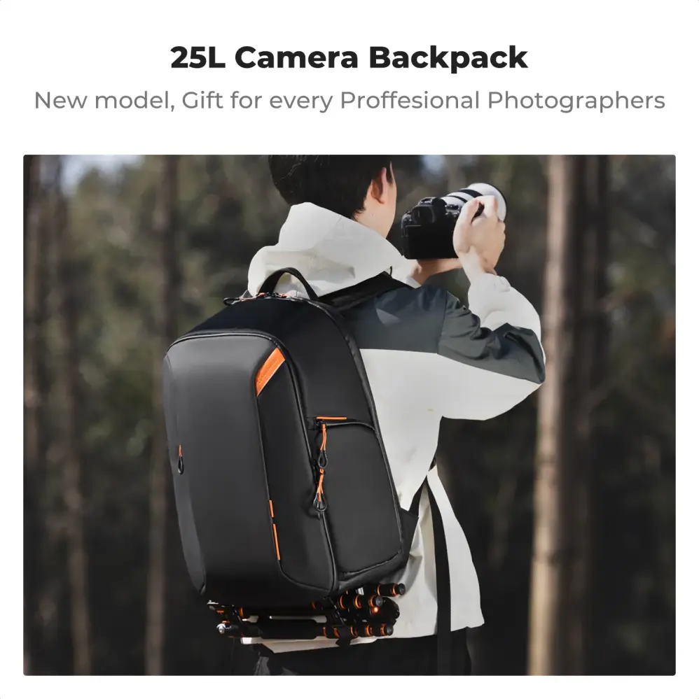  K&F Concept Kameraryggsäck 25L – säker, smart och rymlig för fotoresor