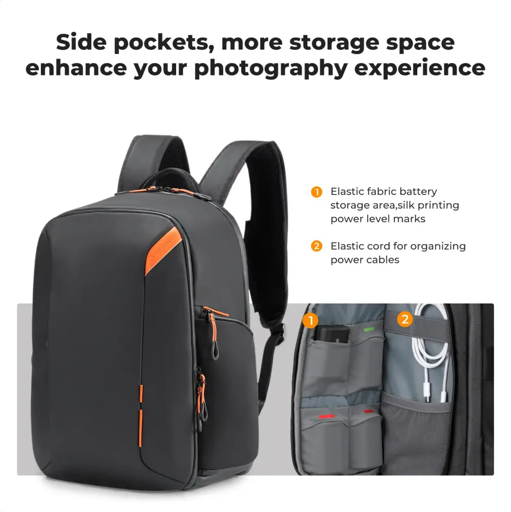  K&F Concept Kameraryggsäck 25L – säker, smart och rymlig för fotoresor