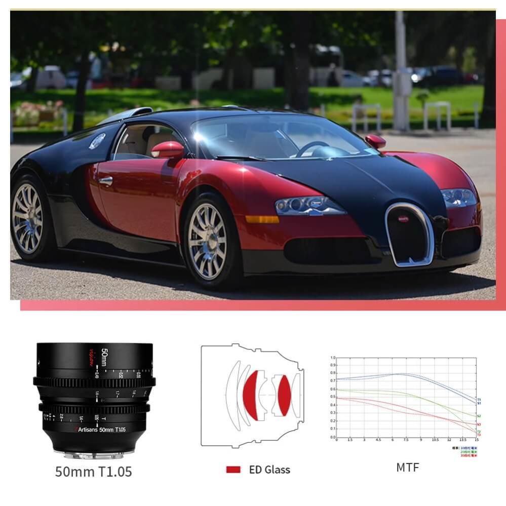  7Artisans 25mm T1.05 Vision Cinema Canon RF -kameroille (APS-C)