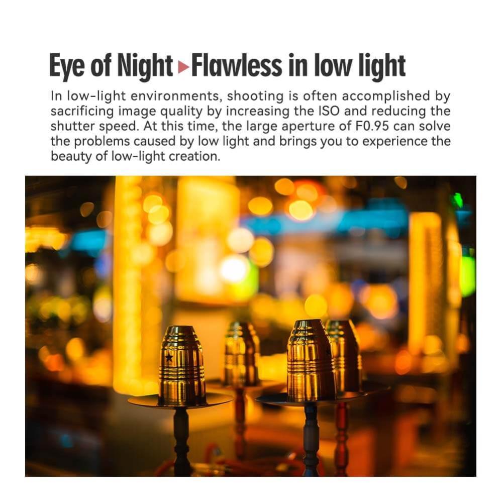  TTArtisan 50mm f/0,95 Fujifilm X -kameroille (APS-C)