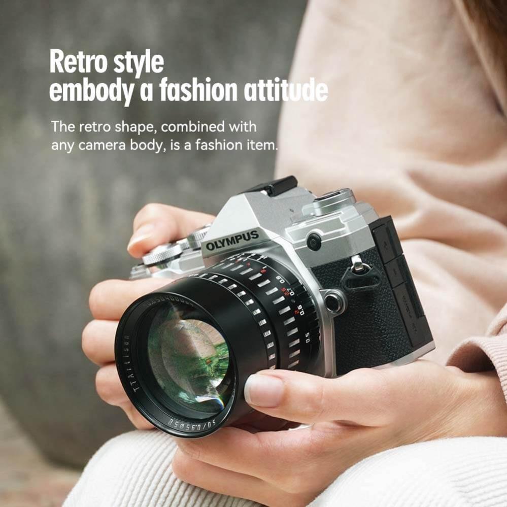  TTArtisan 50mm f/0,95 Fujifilm X -kameroille (APS-C)