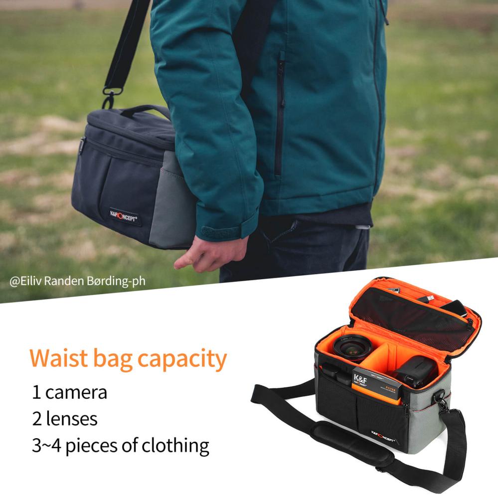  K&F Concept Kameraryggsäck Pro 33 liter med midjebälte