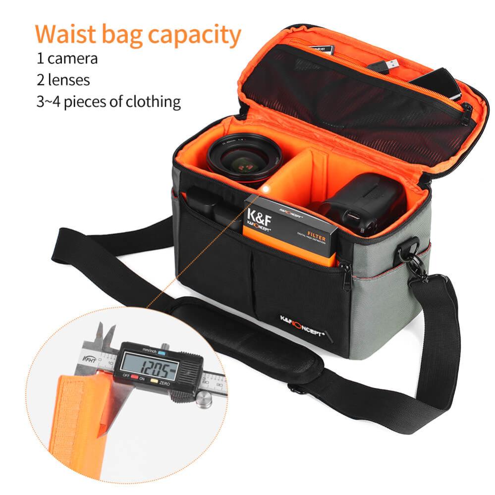  K&F Concept Kameraryggsäck Pro 33 liter med midjebälte