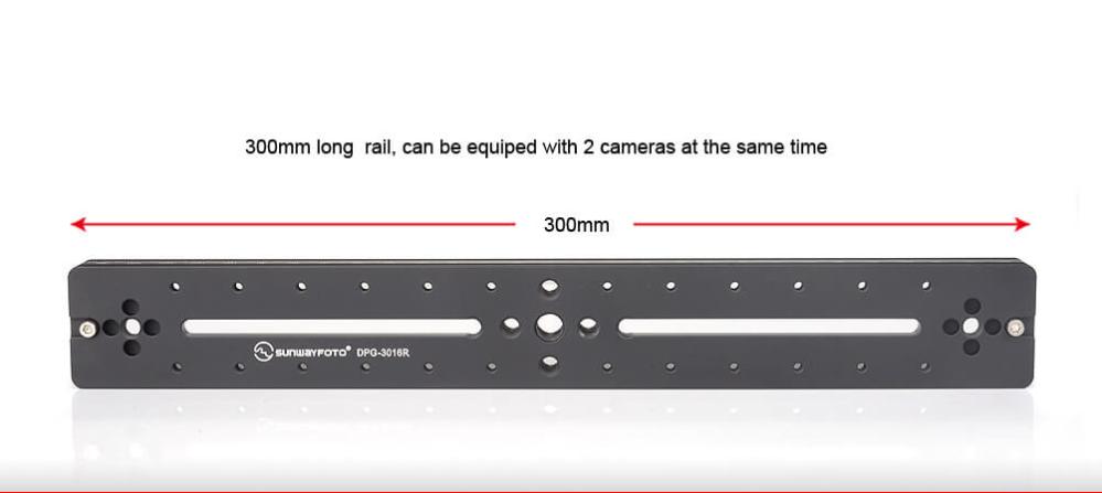  Sunwayfoto DPG-3016 Skena 300mm med dovetail-spår
