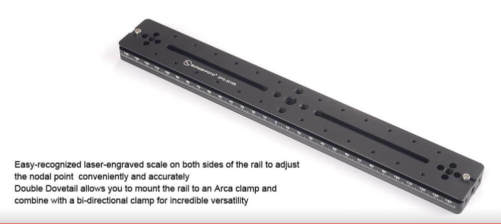  Sunwayfoto DPG-3016 Skena 300mm med dovetail-spår
