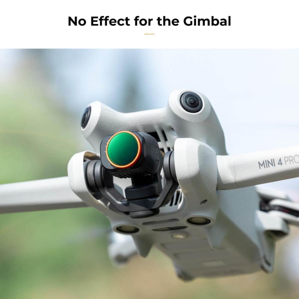  K&F Concept säädettävä ND-suodatin ND2–ND32 1–5 aukkoa DJI Mini 4 Pro:lle