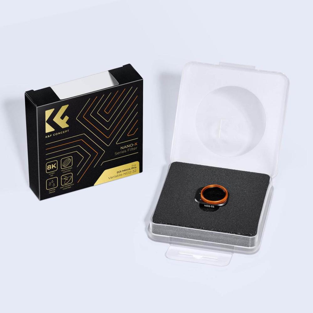  K&F Concept säädettävä ND-suodatin ND2–ND32 1–5 aukkoa DJI Mini 4 Pro:lle