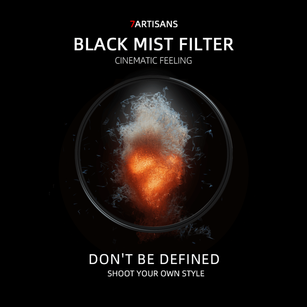  7Artisans Black Mist 1/4 -suodatin optinen AGC-lasi