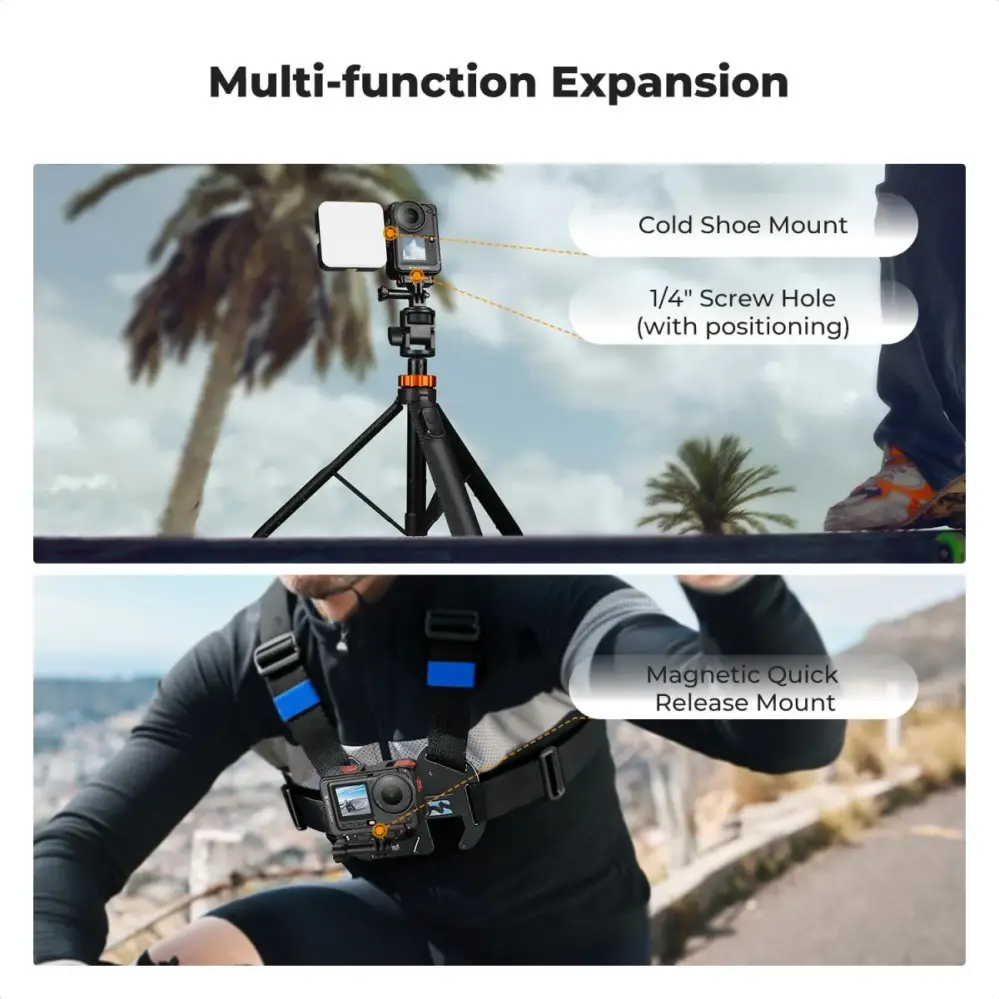  K&F Concept kamerakehikko DJI Osmo Action 6:lle Kamda – nopea toimitus ja turvallinen verkkokauppa