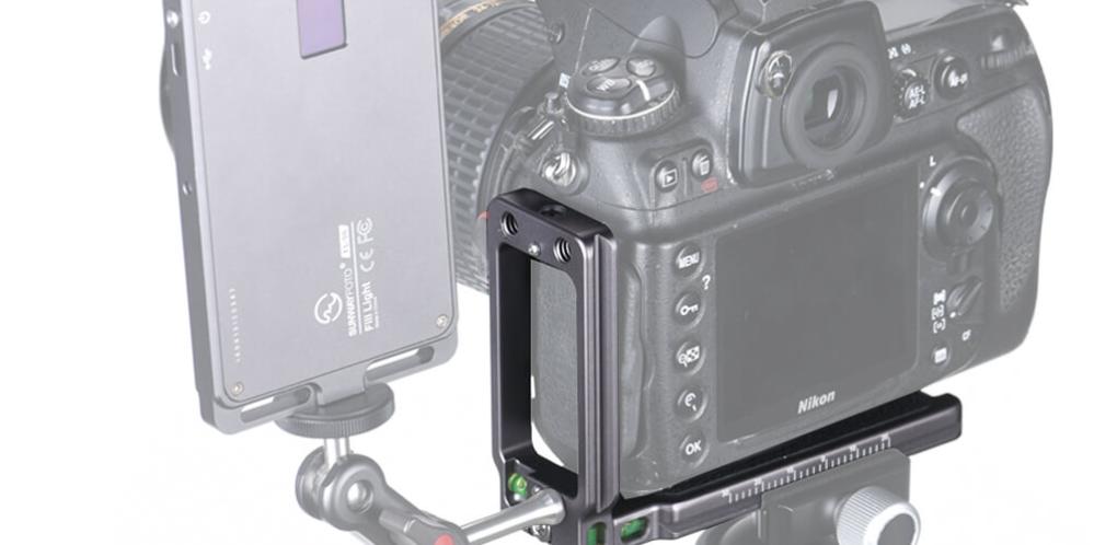  Sunwayfoto L-Bracket universal för systemkameror Arca Swiss QD-hål