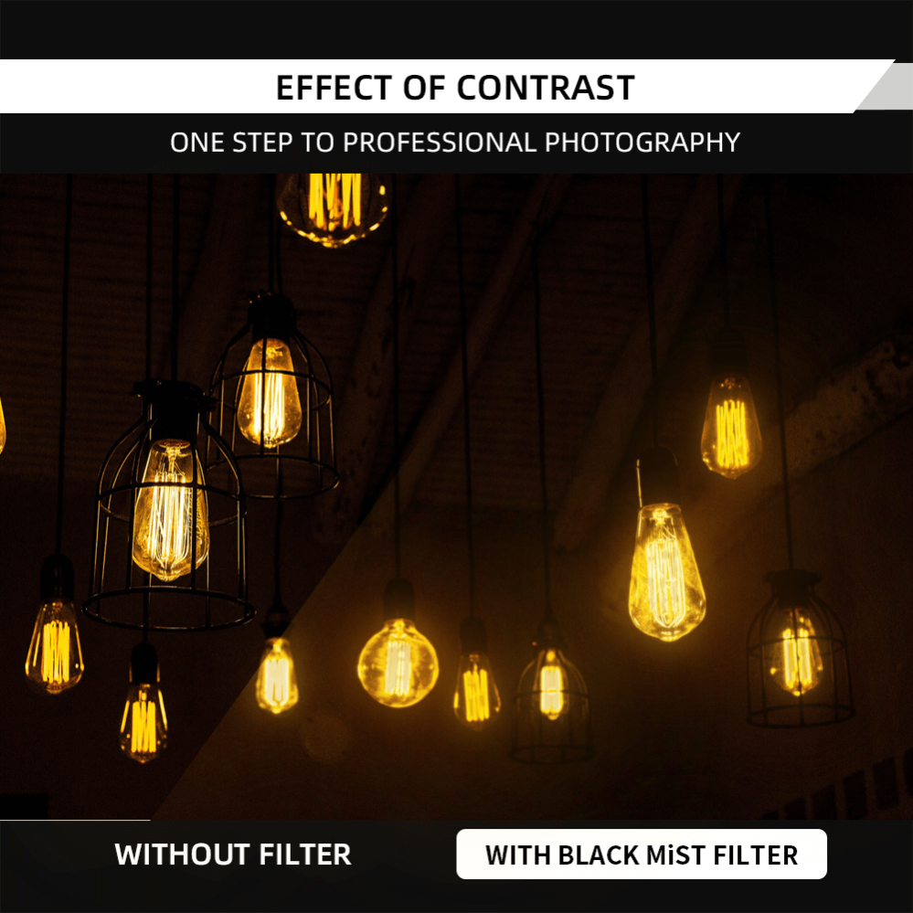  7Artisans Black Mist 1/4 -suodatin optinen AGC-lasi