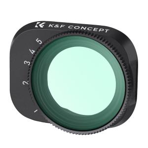  K&F Concept Variabelt ND-filter ND2-ND32 1-5 stopp f&ouml;r DJI Mini 3 Pro & Mini 3